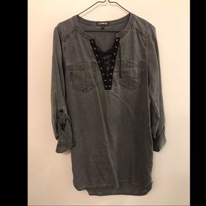 Express lace up dress